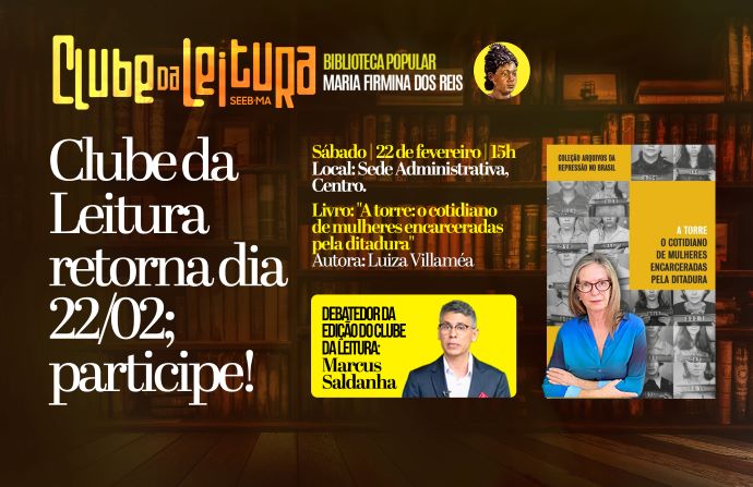 Clube da Leitura retorna dia 22/02; participe!